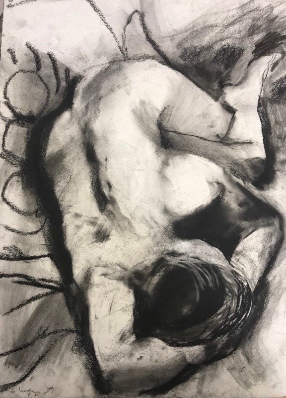 Curled up Nude