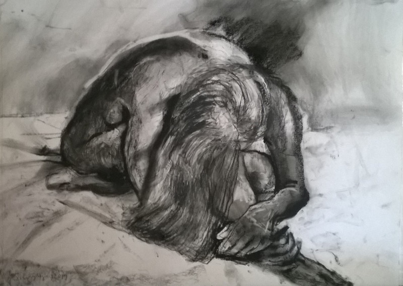 Nude with Long Hair