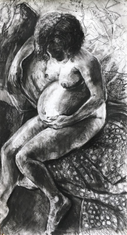 Resting Pregnant Nude
