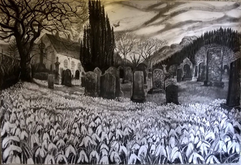 Snowdrops in Kirkton Churchyard