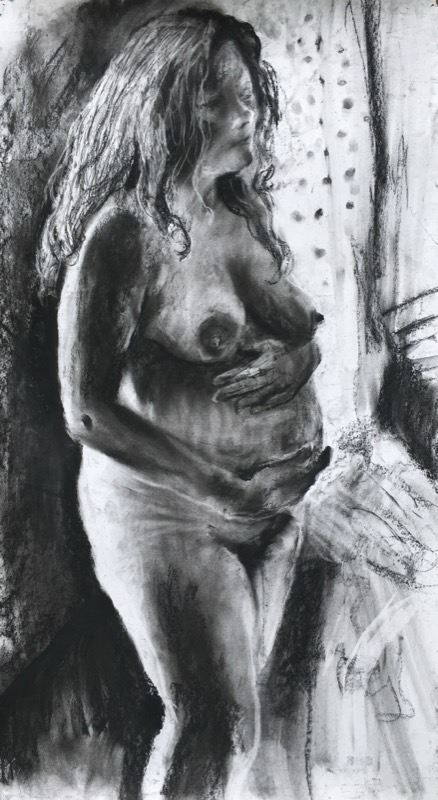 Standing Pregnant Nude