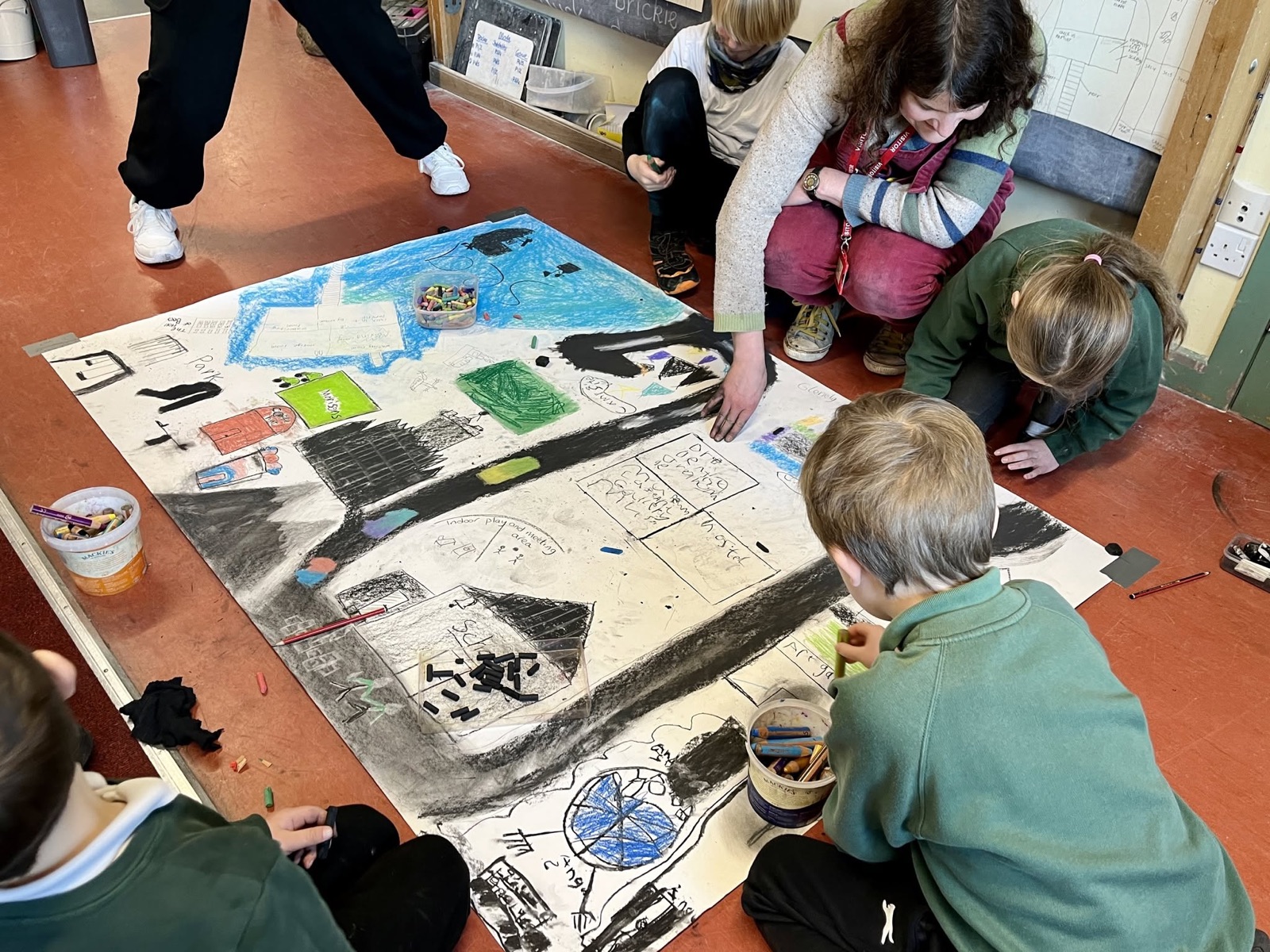 Mapping Lochalsh with Glenelg Primary and Nick Wright, town-planner, for the Lochalsh Local Place Plan