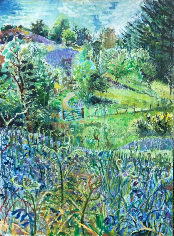 Bluebells on Angel Hill