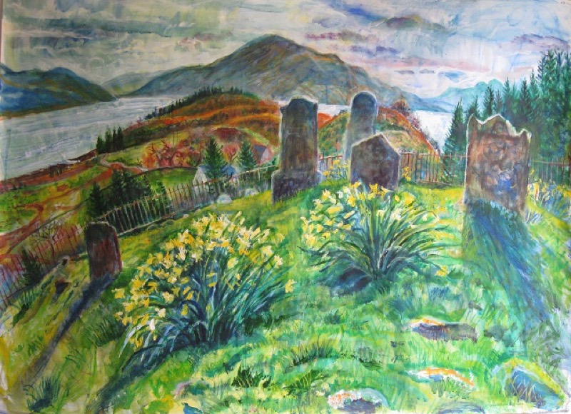 Daffodills on Angel Hill