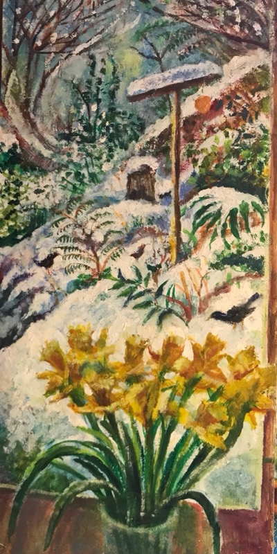 Daffodils and Snow