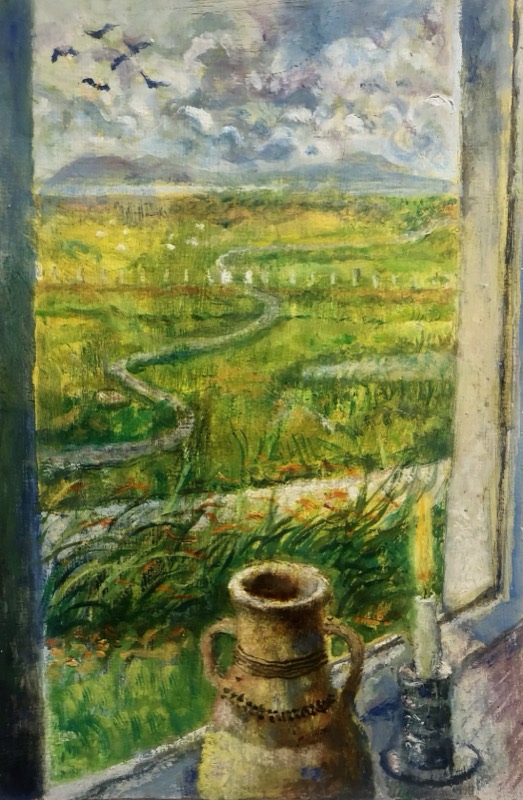 Mayo Window with Candle