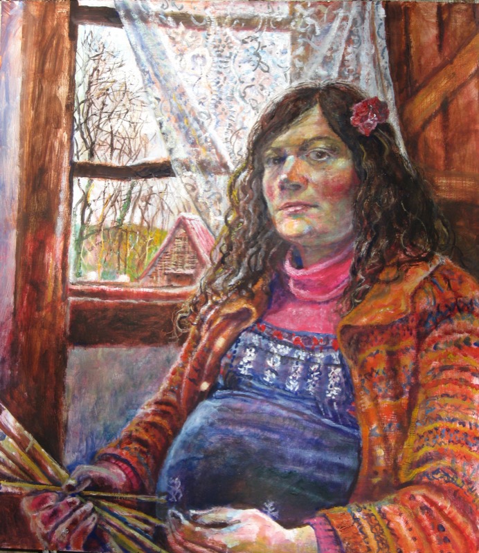 Pregnant Self-Portrait